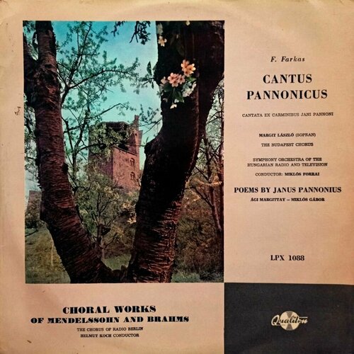 F. Ferenc. Cantus Pannonicus. Poems By Janus Pannonius (Hungary, 1962) LP, VG+
