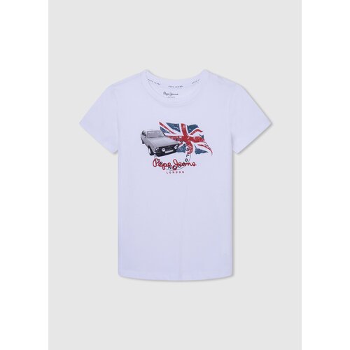 футболка для мальчиков, Pepe Jeans London, модель: PB503534, цвет: красный, размер: 14