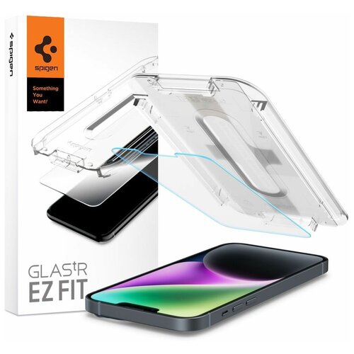 Защитное стекло Spigen Glas.Tr Ez Fit для iPhone 13 / 13 Pro / 14 AGL03724