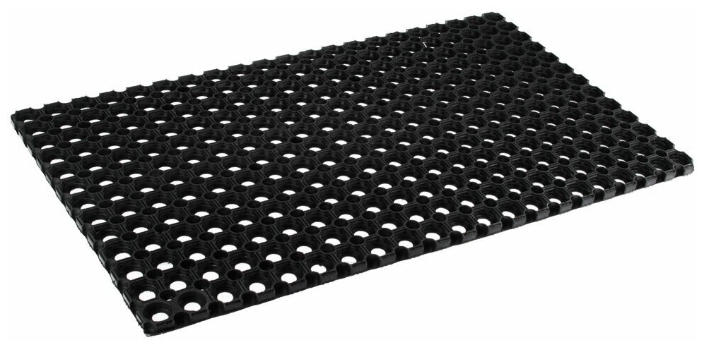 Коврик ячеистый грязесборный резиновый 50x80x16см черный