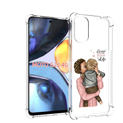 Чехол MyPads Любовь-мамы детский для Motorola Moto G22 4G задняя-панель-накладка-бампер