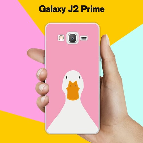 Силиконовый чехол на Samsung Galaxy J2 Prime Гусь / для Самсунг Галакси Джей 2 Прайм силиконовый чехол на samsung galaxy j2 prime 2016 самсунг галакси джей 2 прайм 2016 попа авокадо прозрачный