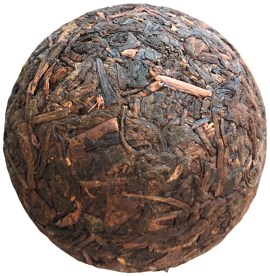 Чай Пуэр Точа прессованный - точа в бамбуковом листе "Ча Тоу Юньнань"(Старые чайные головы) 100 грамм. - фотография № 3