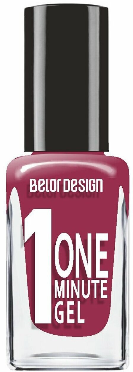 Belor Design Лак для ногтей ONE MINUTE GEL тон 218, 10 мл.