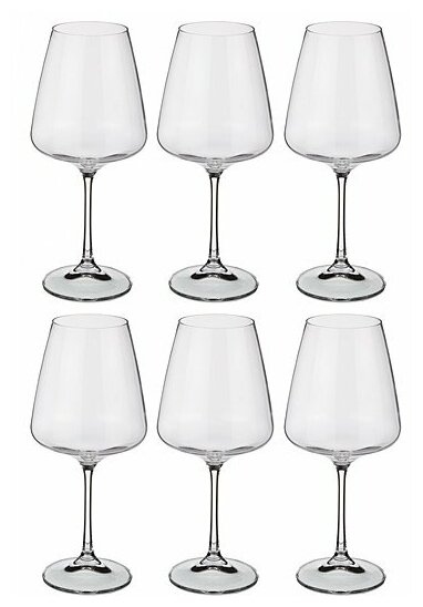Набор бокалов для вина 669-156 из 6 шт. "Наоми" 450 мл, 21,5 см