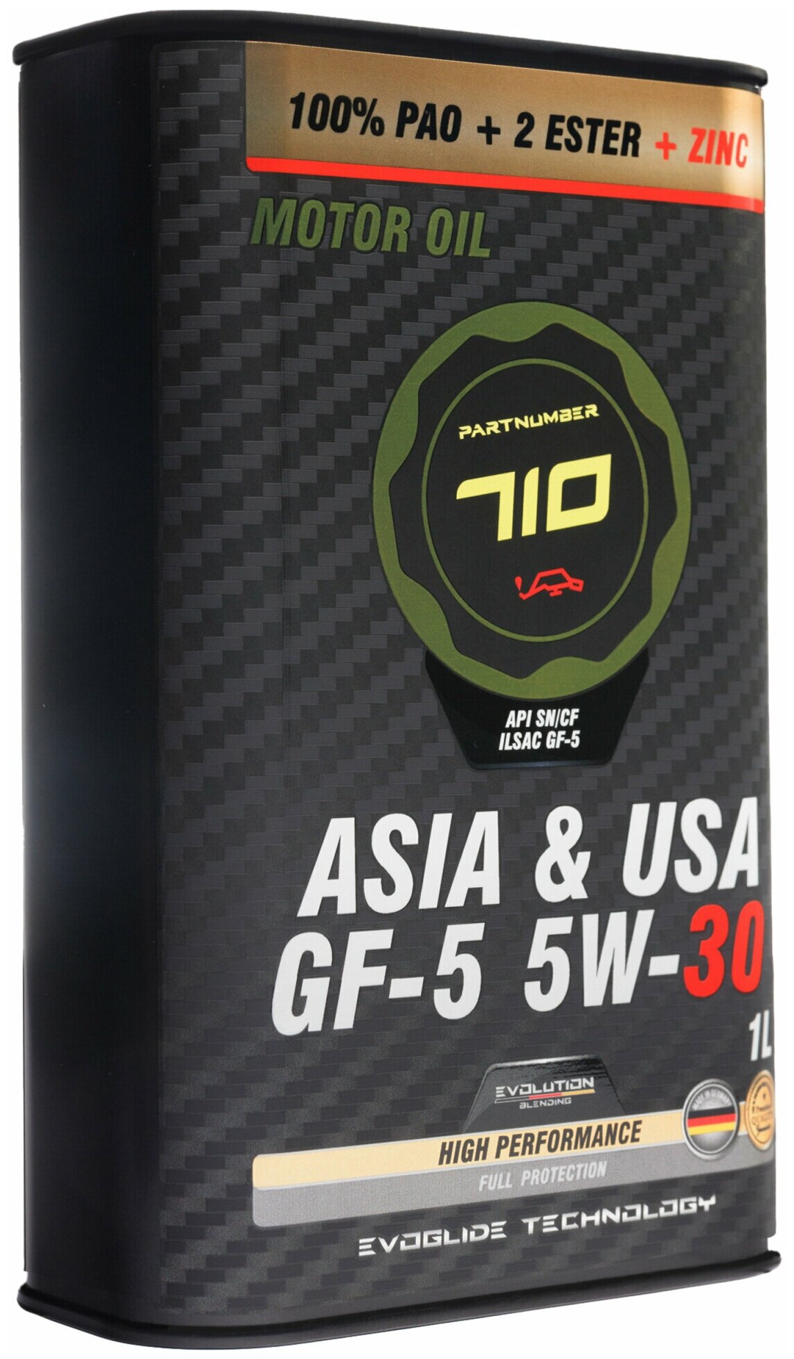 Масло моторное PARTNUMBER 710 Asia & USA GF-5 5W-30 1 литр