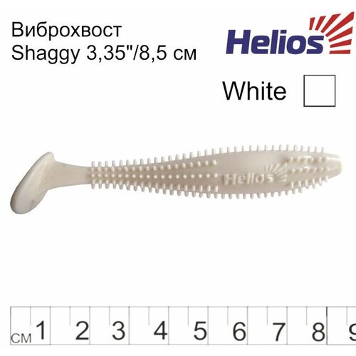 виброхвост helios shaggy red Виброхвост Helios Shaggy 8,5 см HS-16-001, 1445004, белый, 5 шт