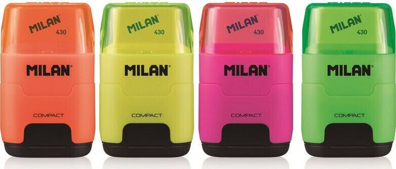 Ластик Ластик -точилка Milan Compact Fluo, 4719116