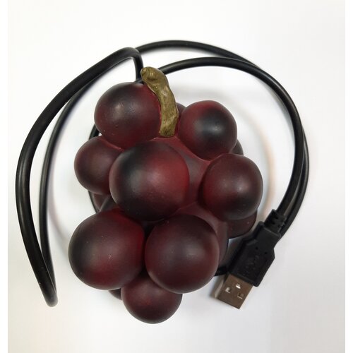 Разветвитель на 3 USB порта 2.0, в виде винограда. разветвитель на 4 usb порта 2 0 konoos uk 45 в виде баклажана