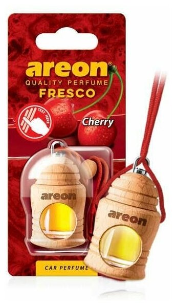 Освежитель воздуха "AREON" FRESCO Cherry/Вишня, подвесной бутылочка (дерево) 704-051-339