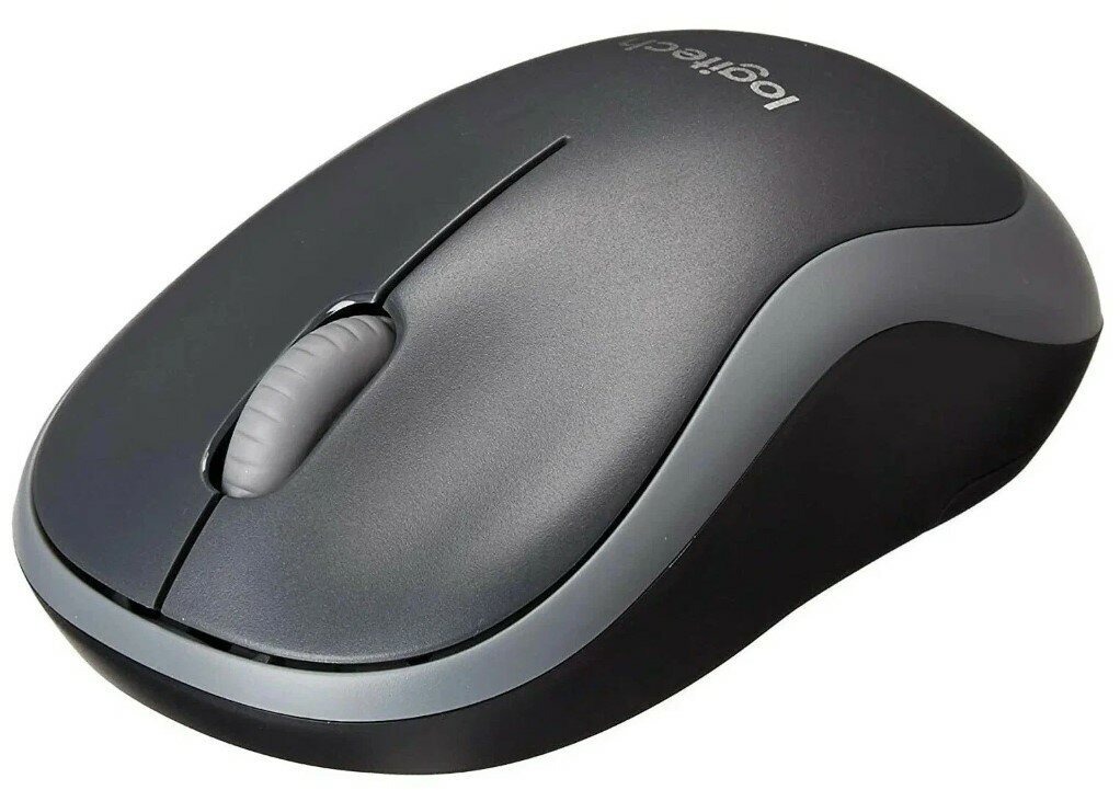 Мышь беспроводная Logitech M186 [910-004131] серый