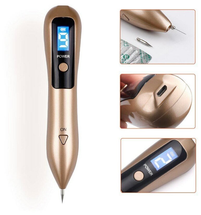 Косметологический аппарат Plasma Pen — плазменный коагулятор лазер для удаления родинок пигментации веснушек папиллом бородавок тату.