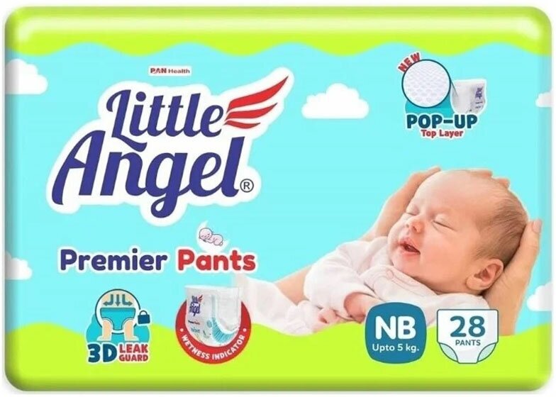 Подгузники-трусики детские Little Angel Premier 0/NB (0-5 кг) 28 шт