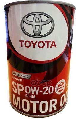 Синтетическое моторное масло TOYOTA SP 0W-20, 1 л