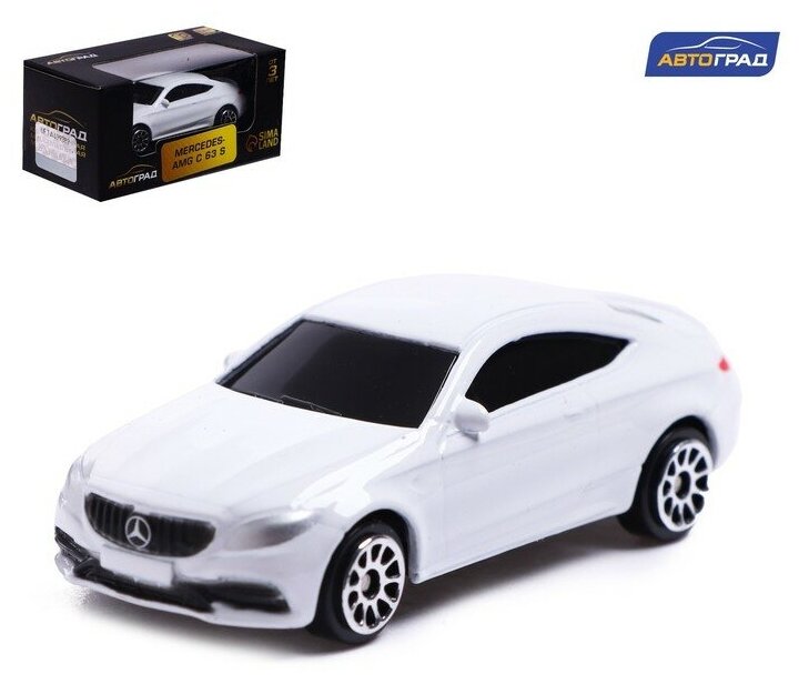 Машина металлическая MERCEDES-AMG C63 S COUPE, 1:64, цвет белый