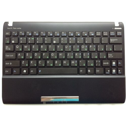 Клавиатура для ноутбука Asus Eee PC 1025, 1025C, 1025CE, 1060 черная, верхняя панель в сборе 14g225012101 шлейф матрицы для ноутбука asus 1025c 1025ce