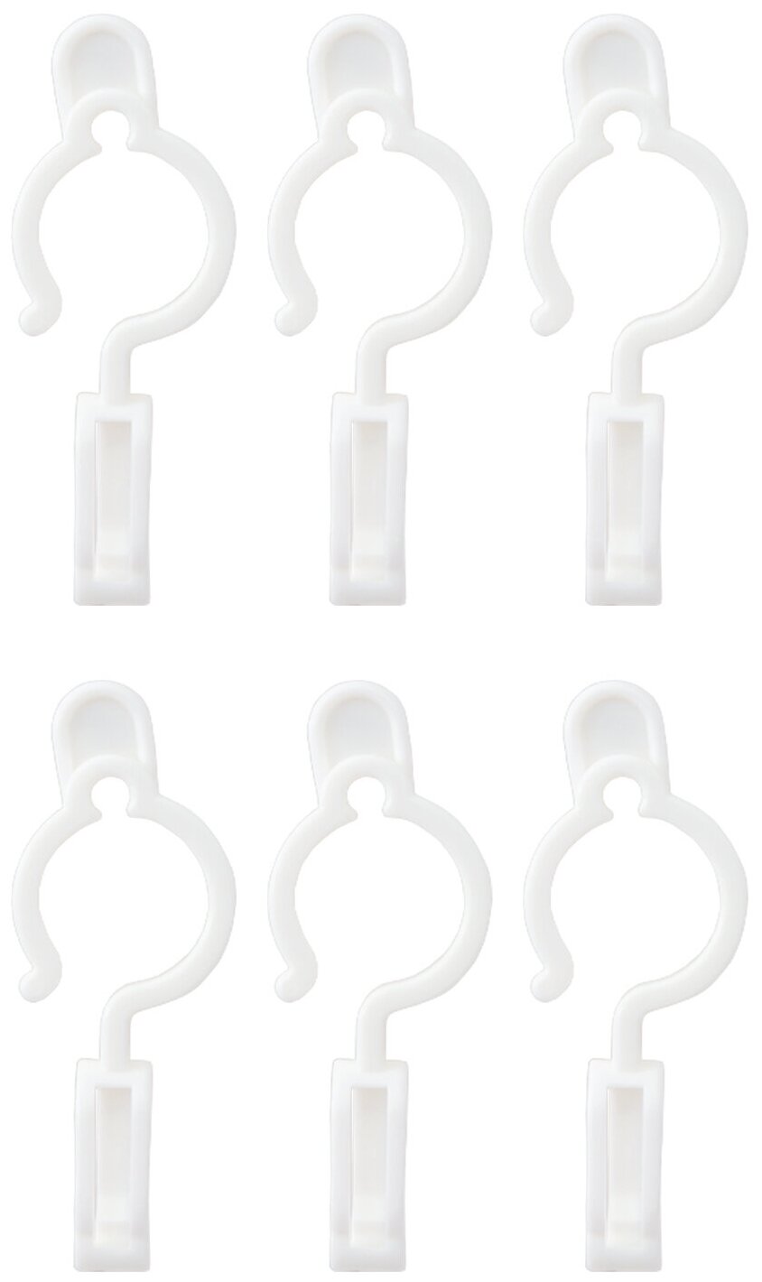 Набор крючков для вешалок плечиков 6 шт 8,3*1,5*3,1 см Pony Kasei - фотография № 5