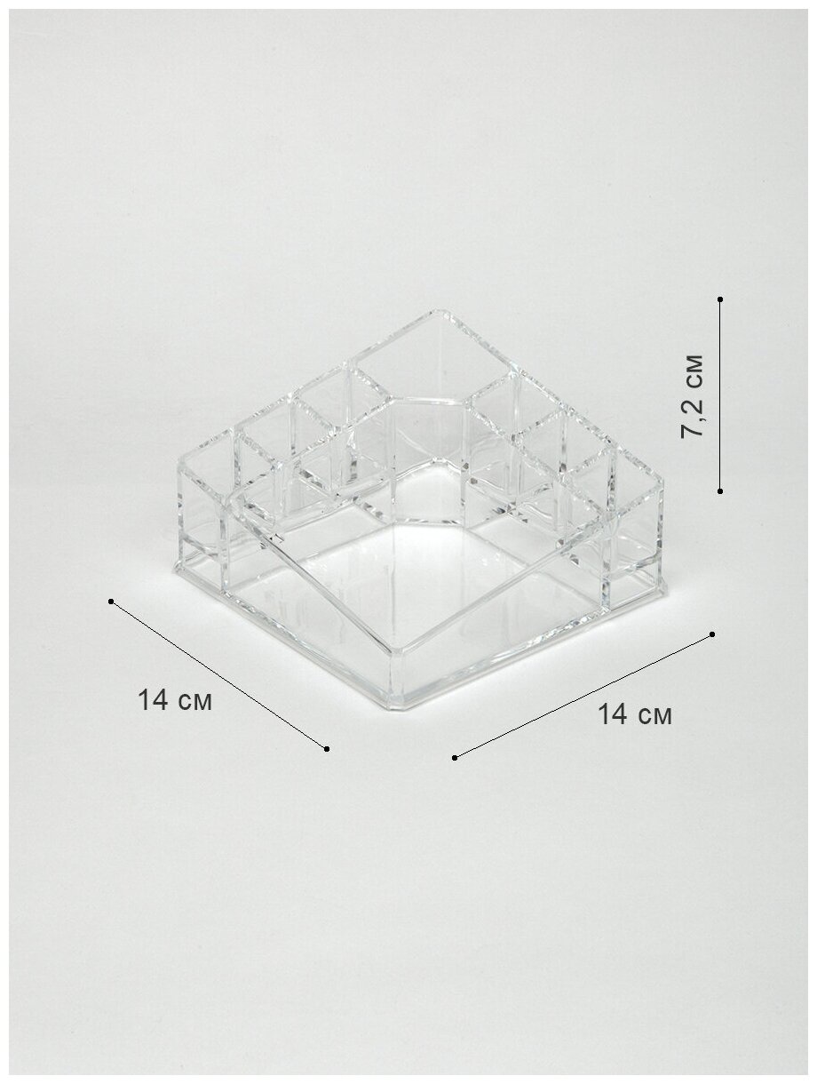 Органайзер для косметики S-316 прозрачный - фотография № 1
