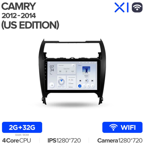 Штатная магнитола Teyes X1 Wi-Fi Toyota Camry 7 XV50 XV55 Америка 2011-2014