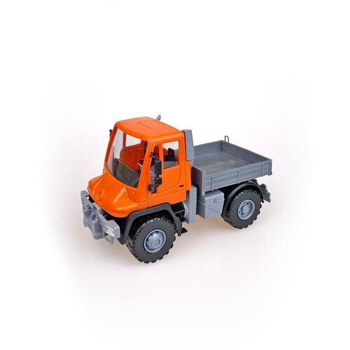 Самосвал бортовой Лена Мерседес Unimog U 500 люкс (17,5 см. Оранж.)