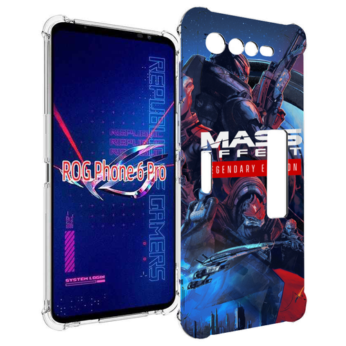 Чехол MyPads Mass Effect Legendary Edition для Asus ROG Phone 6 Pro задняя-панель-накладка-бампер