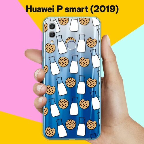 Силиконовый чехол Печеньки и молоко на Huawei P Smart (2019) силиконовый чехол печеньки и молоко на huawei p40 pro
