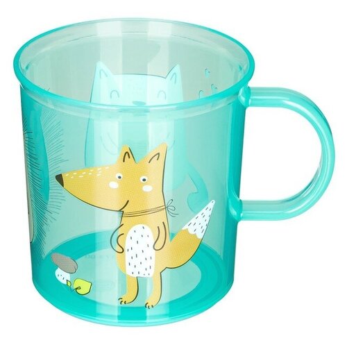 Кружка детская с декором и нескользящим дном 200 мл.