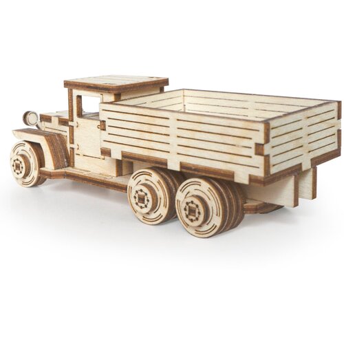 фото Деревянный конструктор lemmo грузовичок лт-в, 49 деталей lm-lt2