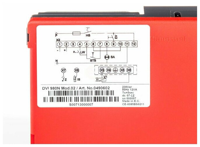 Блок управления горением Satronic/Honeywell DVI 980-N MOD. 02 0490602U