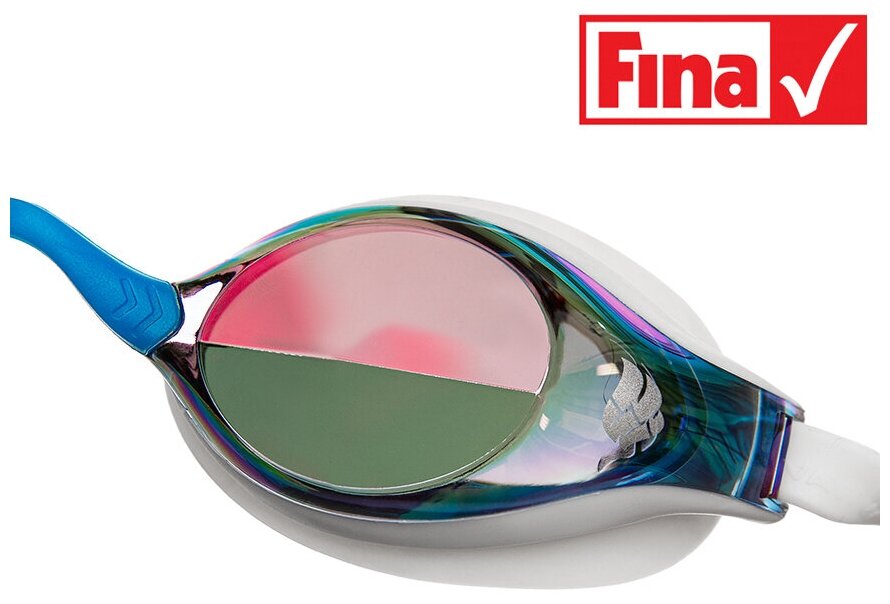 Стартовые очки MADWAVE Record breaker rainbow, white, Mad Wave - фото №16