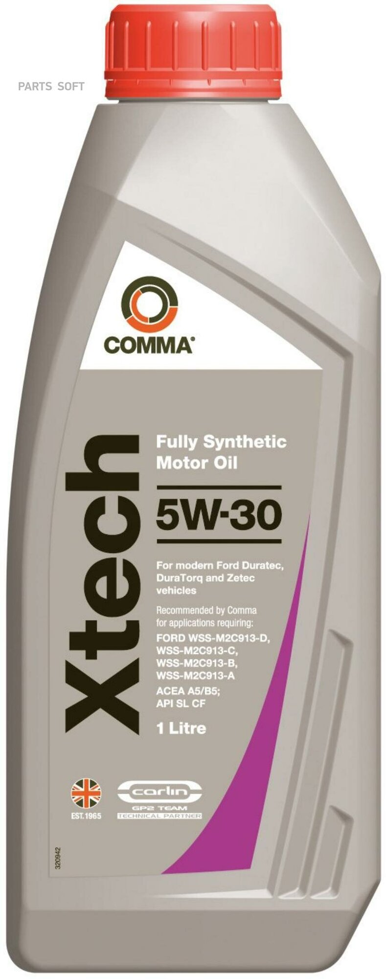 COMMA XTC1L COMMA 5W30 XTECH (1L)_масло мот! син.\ ACEA A5/B5, API SL/CF, FORD WSS-M2C913-C/B/A/D