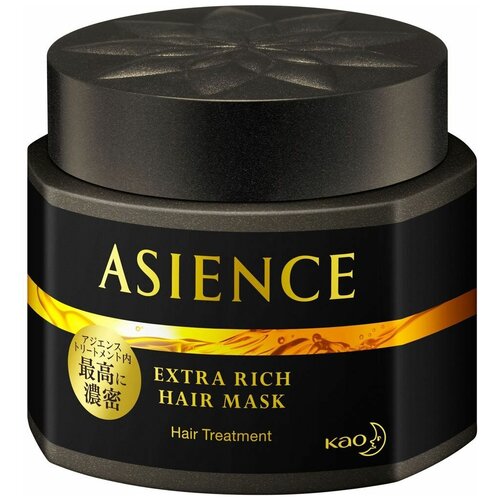 Маска для волос KAO ASIENCE EXTRA RICH глубоко увлажняющая с маслом арганы и камелии, банка 180 гр
