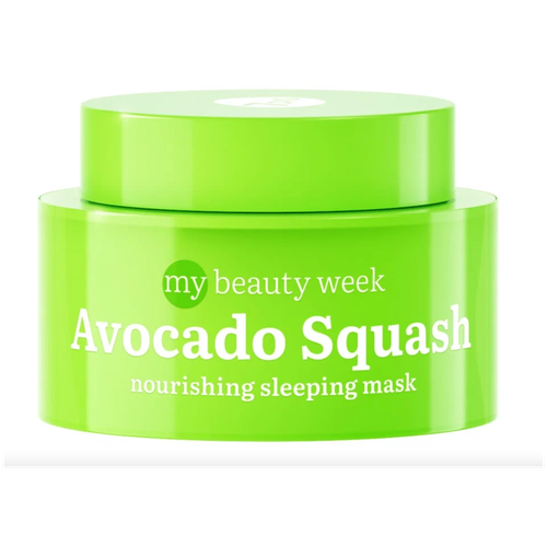Маска для лица ночная 7Days My beauty week Avocado squash, питательная, 50 мл уход за лицом destek маска для лица увлажнение питание лифтинг
