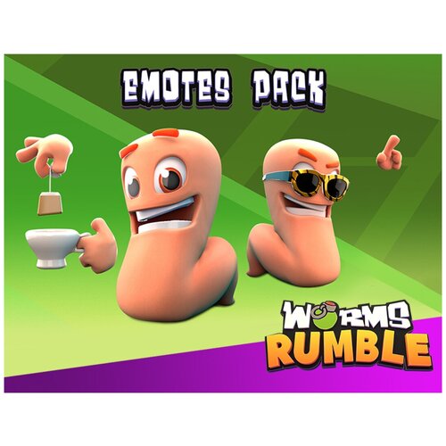 worms rumble armageddon weapon skin pack дополнение [pc цифровая версия] цифровая версия Worms Rumble - Emote Pack