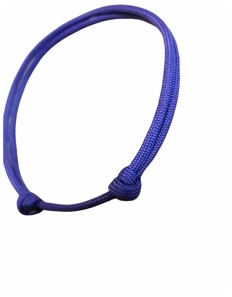Шнурок для адресника, фиолетовый, размер S - 20-40 см - фотография № 3