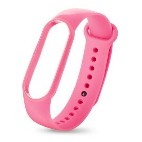 ремешок для xiaomi mi band 5 силиконовый розовый Сменный ремешок Isa для Xiaomi Mi Band 5/ Mi Band 6 pink (Розовый)