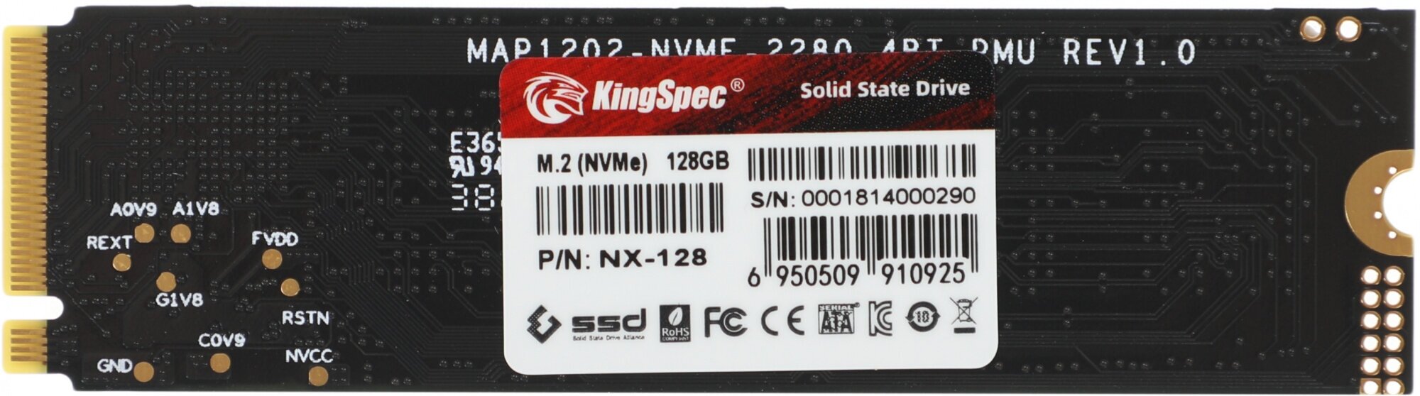 Твердотельный накопитель Kingspec 128Gb PCI-E 3.0 NX-128 - фото №2