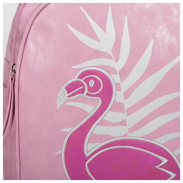 Рюкзак 35х26х16 см, розовый с фламинго (48372) Феникс+ - фото №4