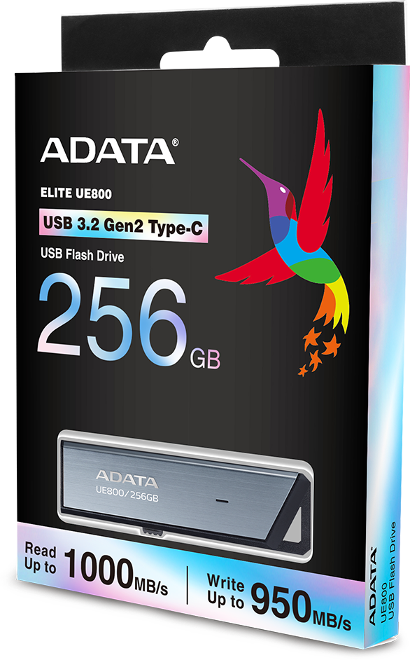 Флеш Диск A-Data 256Gb UE800 AELI-UE800-256G-CSG USB3.2 серебристый