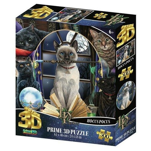 Пазл 3D 500 дет. Коллаж Магия кошек 32564 пазл prime 3d коллаж совы 500 дет