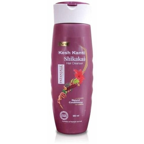 Patanjali шампунь для волос Kesh Kanti Shikakai, 180 мл шампунь шелк и блеск kesh kanti silk and shine patanjali 200 мл