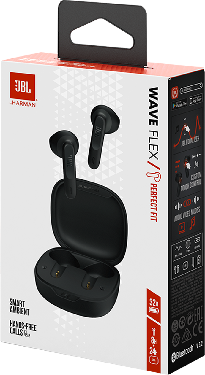 Наушники JBL Wave Flex, Black - фото №7