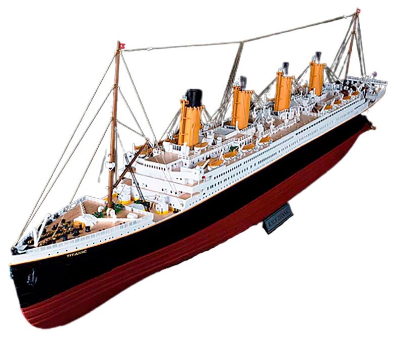 Лайнер Титаник (RMS TITANIC), сборная модель корабля OcCre (Испания), М.1:300, дерево