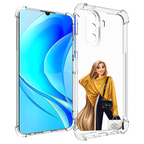 Чехол MyPads модная-рапунсель женский для Huawei Nova Y70 / Nova Y70 Plus (MGA-LX9N) / Huawei Enjoy 50 задняя-панель-накладка-бампер чехол mypads модная русалка женский для huawei nova y70 nova y70 plus mga lx9n huawei enjoy 50 задняя панель накладка бампер