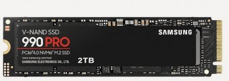 Изображение товара SSD диск Samsung 990 PRO, 2000GB, M.2 2280, PCIe 4.0 x4 (MZ-V9P2T0BW)