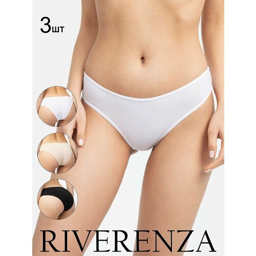 фото Трусы riverenza, 3 шт., размер 46, мультиколор