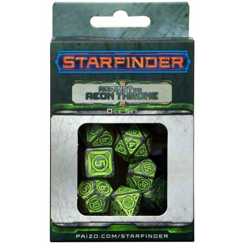 Набор кубиков для настольных ролевых игр (Dungeons and Dragons, DnD, D &D, Pathfinder) - Starfinder Against the Aeon Throne Dice Set
