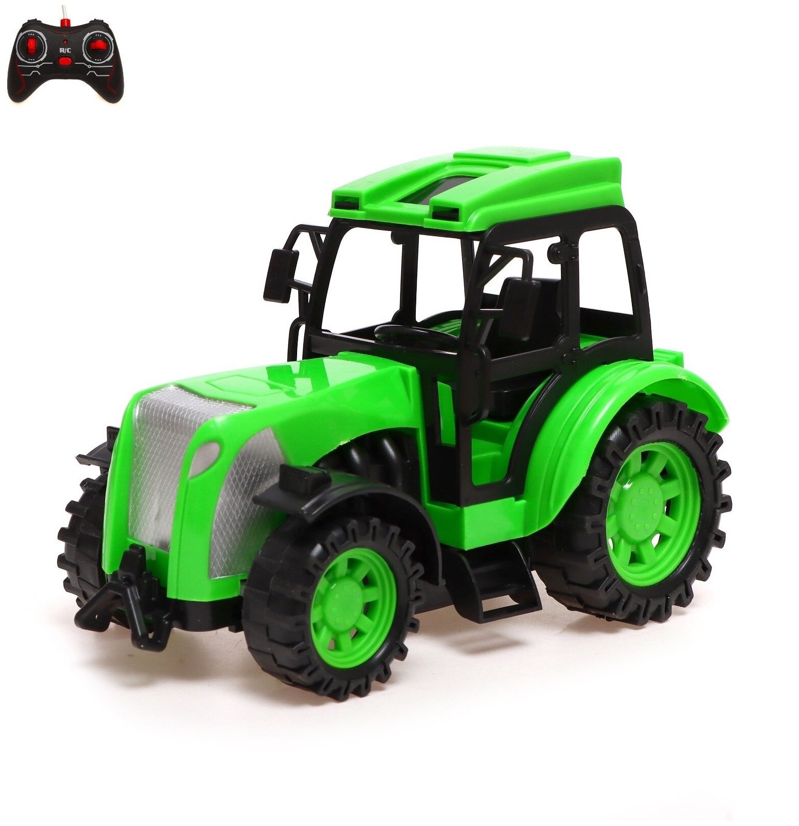 Автоград Трактор радиоуправляемый "Фермер" работает от аккумулятора цвет зеленый 7753105