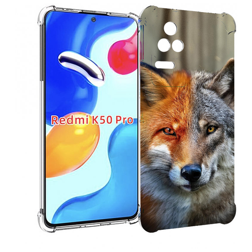чехол mypads инду лиса для xiaomi redmi k50 k50 pro задняя панель накладка бампер Чехол MyPads волк-лиса для Xiaomi Redmi K50 / K50 Pro задняя-панель-накладка-бампер