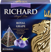 Чай черный Richard Royal Grape в пирамидках, 20 пак.